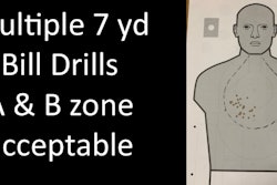 During presentations, Dawn Davis uses the above image to illustrate that a student’s shot placements are “good enough” when they land in the A and B zones of the target. An instructor should see this as a success and later can coach the shooter on moving the groupings toward the center of the target.