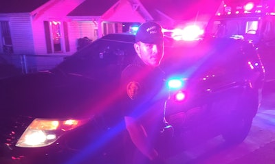 Frankfort’s Officer Anthony Catania, who served seven years in the U.S. Army, completed his police academy training in April and is now learning from a field training officer.