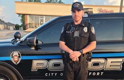 Officer Anthony Catania, of the Frankfort Police Department, became the first officer to hit the streets in Kentucky through the M-2-LE program.