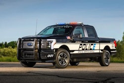 The F150 Lightning Pro SSV SSV combines the benefits of an electric powertrain with law enforcement-specific interior features of F-150 Police Responder.Photo: Ford Pro