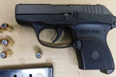 Boston police say they took this .380 Ruger off of a 13-year-old who was driving a car Monday night. (Photo: Boston PD)