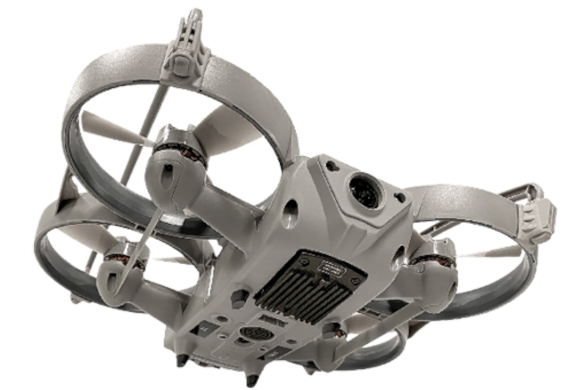 The Sky-Hero Loki Mk2 is a drone that was purpose built for building searches. It features rugged construction and shielded rotors so it can be bounced off walls.