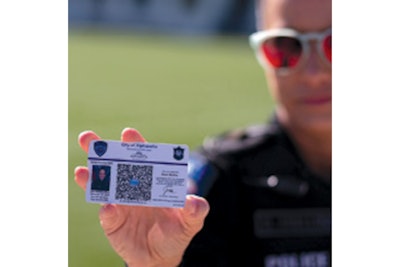 The Police Smart Card features a QR code that people can scan to access information about the officer and the case that led to the interaction with the officer.