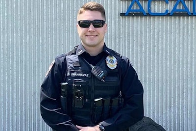 Officer Noah Shahnavaz of the Elwood (IN) Police Department was shot and killed Sunday. (Photo: Elwood PD)