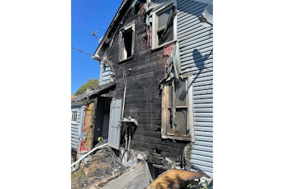 A St. Paul police officer rescued four children from this residence as it burned Thursday. (Photo: St. Paul PD/Facebook)