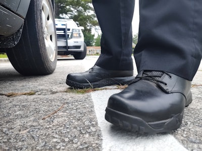 Temperatures in Georgia reached triple digits while Thomson Police Department officers tested the 5.11 Tactical A/T 8 HD boots that are designed for keeping feet cooler.