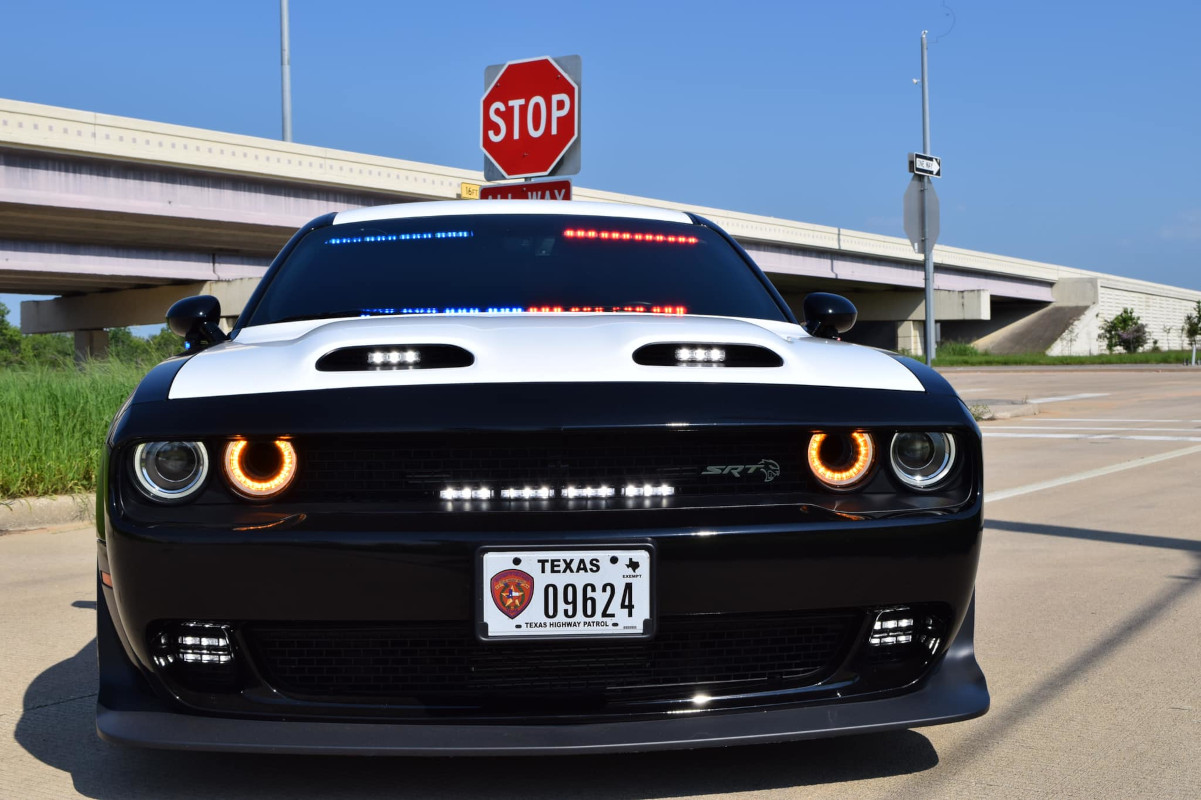 The Texas Department of Public Safety has added a confiscated Dodge Hellcat to its fleet. (Photo: Texas DPS/Facebook)