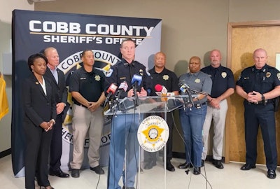 Cobb County Police Chief Stuart VanHoozer provides some details of what happened Thursday night when two Cobb County Sheriff’s deputies were killed while attempting to serve an arrest warrant.