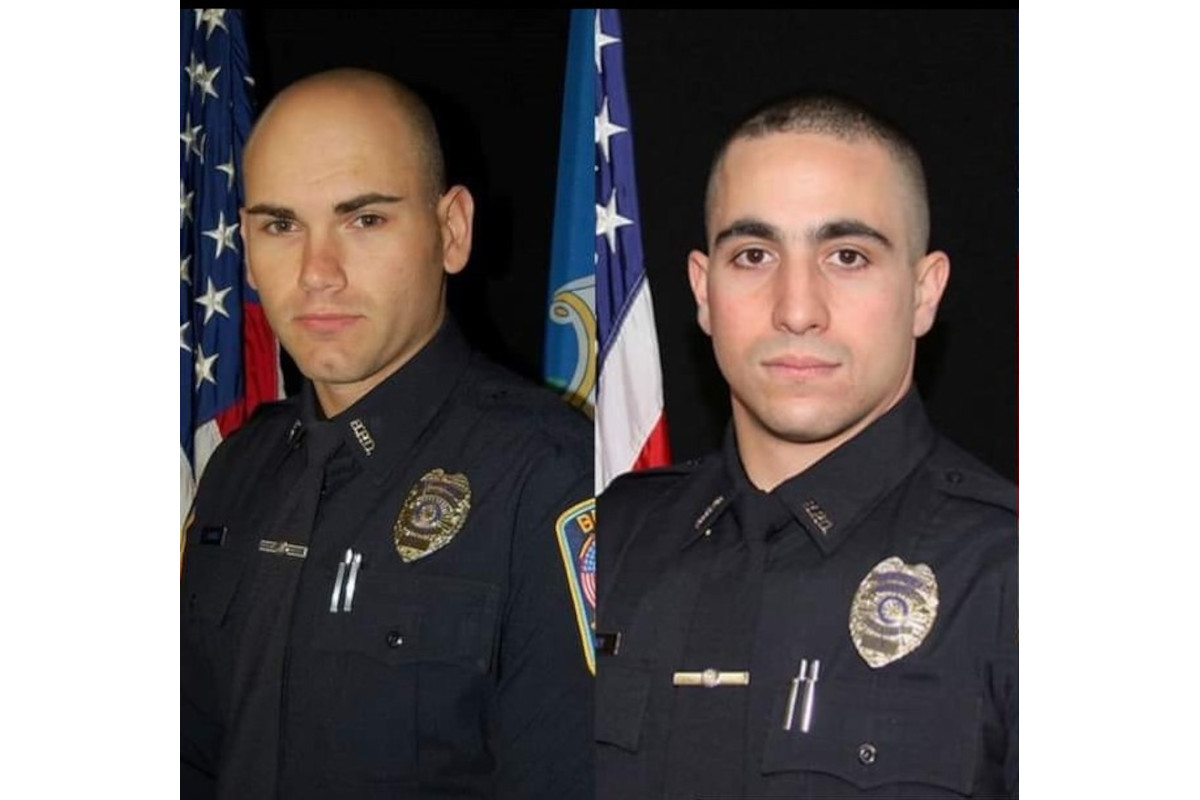 Bristol, CT, police officers Sgt. Dustin Demonte and Alex Hamzy were shot and killed at a domestic Wednesday night. (Photo: Bristol PD)