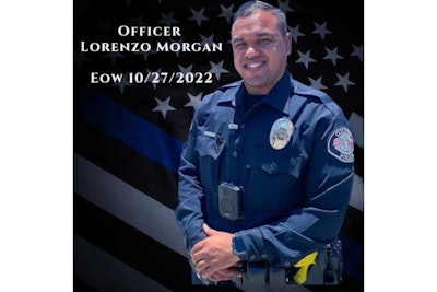 Colton, CA, police officer Lorenzo Morgan died last Thursday after an accidental off-duty shooting. (Photo: Colton PD/Facebook)