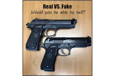 In an October 2018 Facebook post, the Great Falls (MT) Police Department—asks, 'If someone pointed each of these guns at you, with only a second to decide, would you be able to tell which one is real and which one is fake? Would you bet someone else's life on it? Would you bet your life on it?'