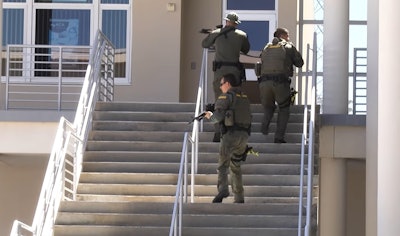 Sarasota County, FL, Sheriff's deputies train to respond to an active shooter. (Photo: Sarasota County SO/Screen Shot)