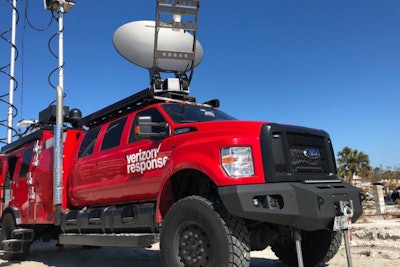 Verizon Frontline's THOR offers its own private 5G network and features capabilities ranging from commercial satellite options to an onboard drone. (Photo: Verizon Frontline)