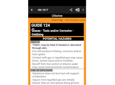 As police officers prepare for responding to incidents involving hazardous materials, the ERG 2020 app for Android and Apple phones can guide an officer’s identification of the materials being transported.