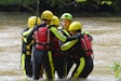 Officers from the Sandy Springs Police Department train in swiftwater rescue alongside firefighers in a course taught on the Chattahoochee River.