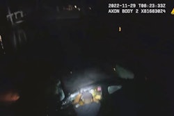 Body-worn camera video shows Officer Kwesi Johnson rescuing a woman from a car that was sinking quickly in a Florida canal.