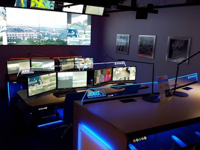 The Axis Experience Center demonstrates how video feeds can be used to drive police response efficiencies.