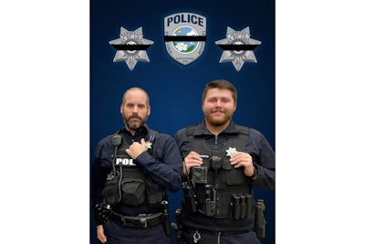 Sgt. Steven Robin and officer Branden Estorffe of the Bay St. Louis, MS, police were killed in the line of duty Wednesday morning when they responded to a call at a Motel 6. (Photo: Hancock County SO)