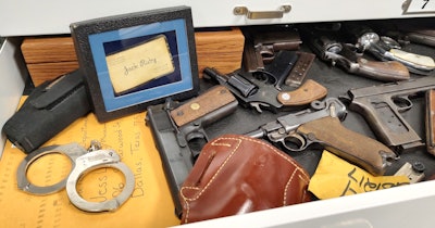 Although the museum is not completed at the Dallas Police Department, among the many unique items archived is a business card for Jack Ruby, who killed Lee Harvey Oswald following the Kennedy assassination.