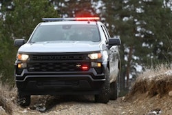 The 2023 Chevrolet Silverado PPV features a 355-horsepower 5.3L V-8 engine, standard 10-speed automatic transmission and Brembo brake front calipers with 16-inch rotors. (Photo: Chevrolet)