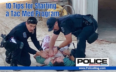 Officers are placed in a training scenerio as part of a tactical medicine program at the Hawthorne Police Department.