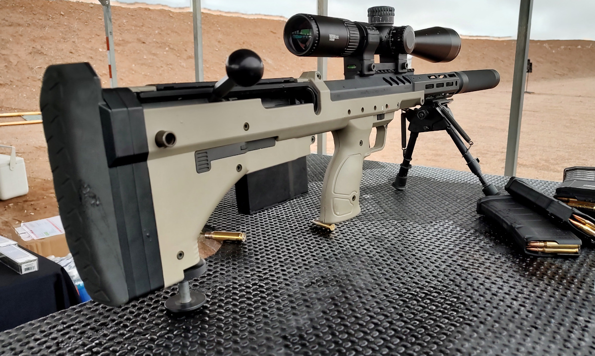 Desert Tech packages a sniper rifle into a bullpup for a compact design.