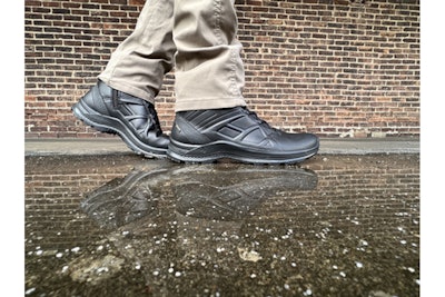 HAIX Black Eagle Tactical 2.0 side-zip GTX boots feature Gore-Tex linings to keep feet dry in wet conditions. (Photo: HAIX)