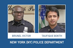 Officer Brunel Victor and Officer Taufique Bokth of the NYPD have been honored by the National Law Enforcement Officers Memorial Fund as Officers of the Month. (Photo: NLEOMF)