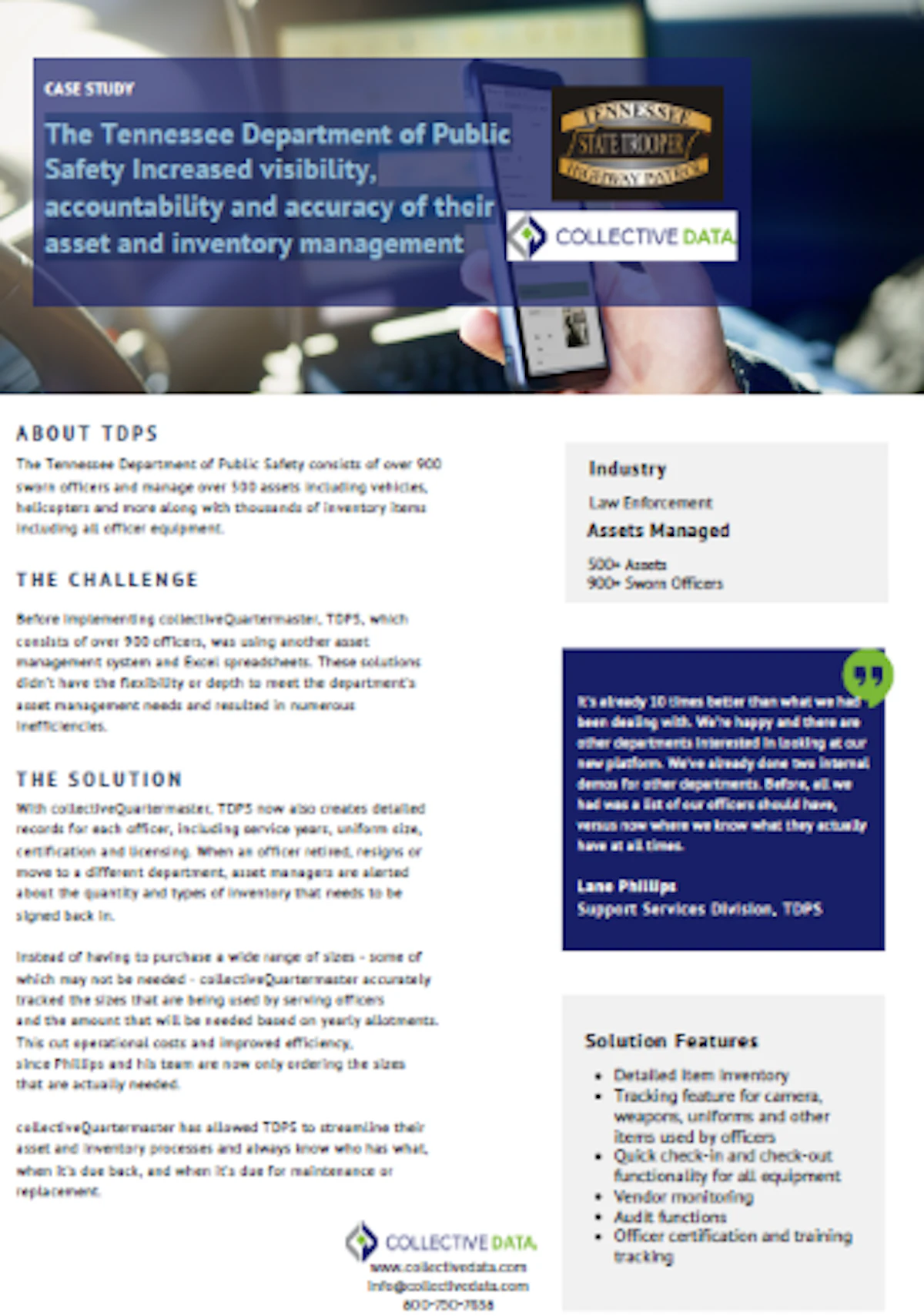 The Tennessee Department of Public Safety Increased Visibility, Accountability and Accuracy with Inventory Management Software Designed Specifically for Law Enforcement - Vimarsana News