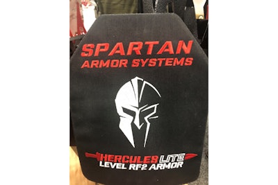 Spartan Armor System's Hercules Lite plate offers protection from a variety of common rifle rounds.