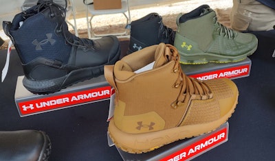 Under Armour featured the HOVR mid and other boots within the M.A.D.E. collection.