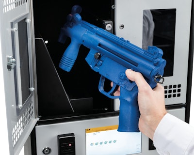 Intelligent weapons lockers can secure a variety of firearms or other devices.