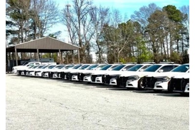 Sampson County (NC) Sheriff Jimmy Thornton says these vehicles are unused because of the deputy shortage at his agency. (Photo: Sampson County SO/Facebook)