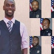 Tyre Nichols (left) in a portrait provided by family to the media alongside department portraits of the five Memphis police officers faced with charges of aggravated assault, aggravated kidnapping, official misconduct, official oppression, and second-degree murder in his January 2023 death.