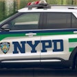 NYPD Commissioner Keechant Sewell announced a vehicle redesign during the department's annual State of the NYPD breakfast. New decals will feature the NYPD's flag, which includes green and white stripes. (Photo: NYPD)