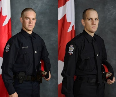 Edmonton, Alberta, constables Brett Ryan, 30, and Travis Jordan, 35, were killed early Thursday responding to a domestic.
