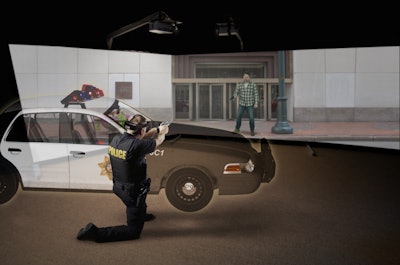 Simulators that allow officers to move, or take cover, add to the realism of the scenario,