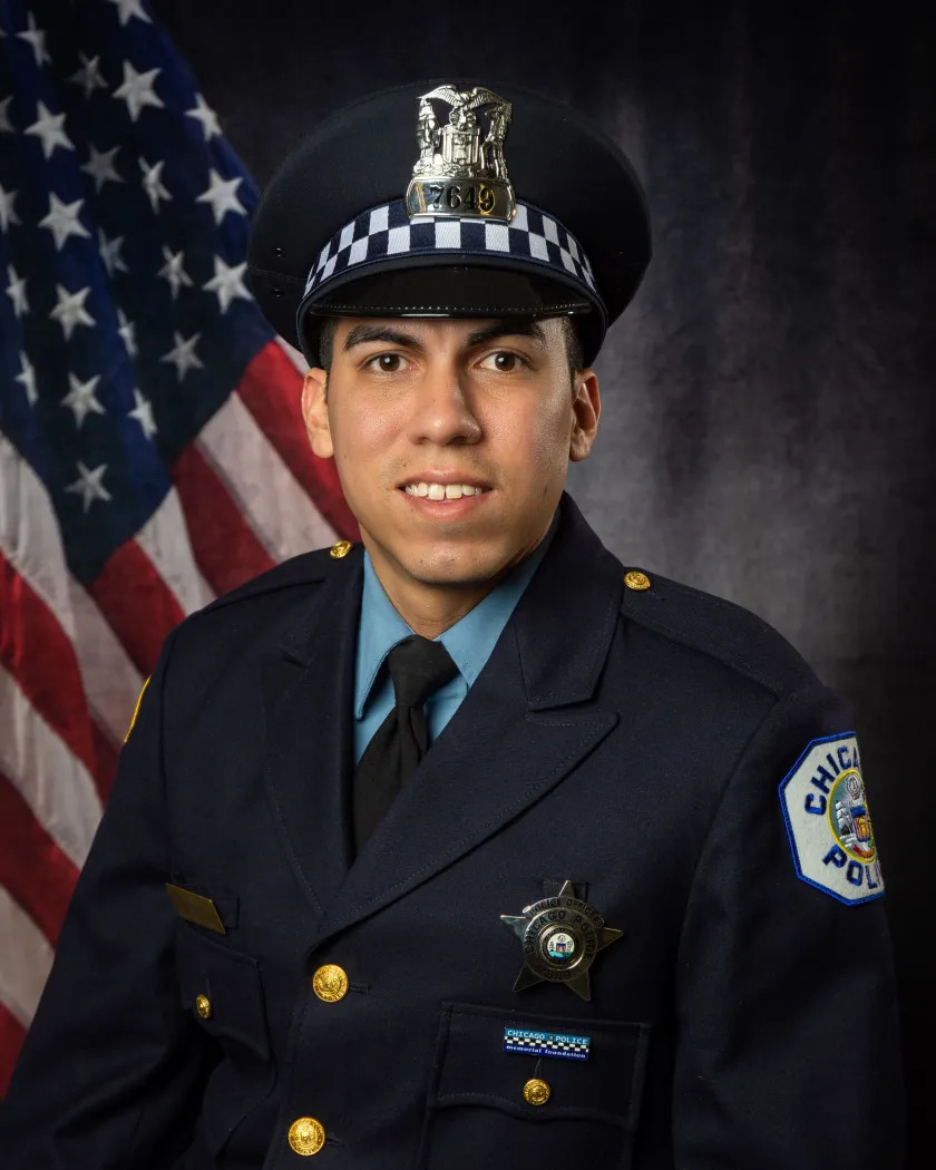 Chicago Officer Andres Vasquez-Lasso was shot and killed March 1 while pursuing a domestic violence suspect.