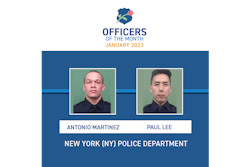 Officer Paul Lee and Officer Antonio Martinez of the NYPD were named January 2023 Officer of the Month by the National Law Enforcement Officers Memorial Fund.