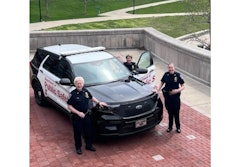 Chief Shannon Trump, of the Indiana University Health Department of Public Safety, is shown with Lt. Teresa McCollom, left, and Deputy Chief Allie Clements, right.
