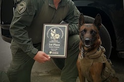Riverside County Sheriff's K-9 Rudy was shot and killed while helping locate a wanted felon Friday.