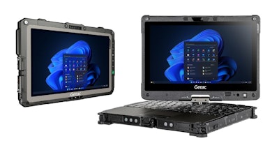 Getac's new UX10 fully rugged convertible laptop 2-1 and V110 fully rugged tablet are designed for challenging environments.