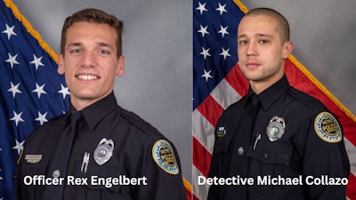 Officers Rex Engelbert, a 4-year veteran, and Michael Collazo, a 9-year veteran, fired on the active shooter, who was killed, during the March 27 school shooting in Nashville.