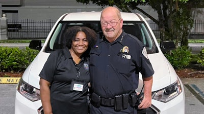 Chief David Howard was not allowed to hire officers until less than a month before the department opened, but he was assisted by Mountjoy Cornish-Brown the entire time as he planned and launched the department.