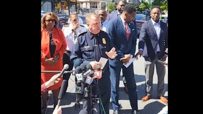 Atlanta Police Chief Darin Shierbaum provides an afternoon update on attempts to locate the suspect from Wednesday's shooting.