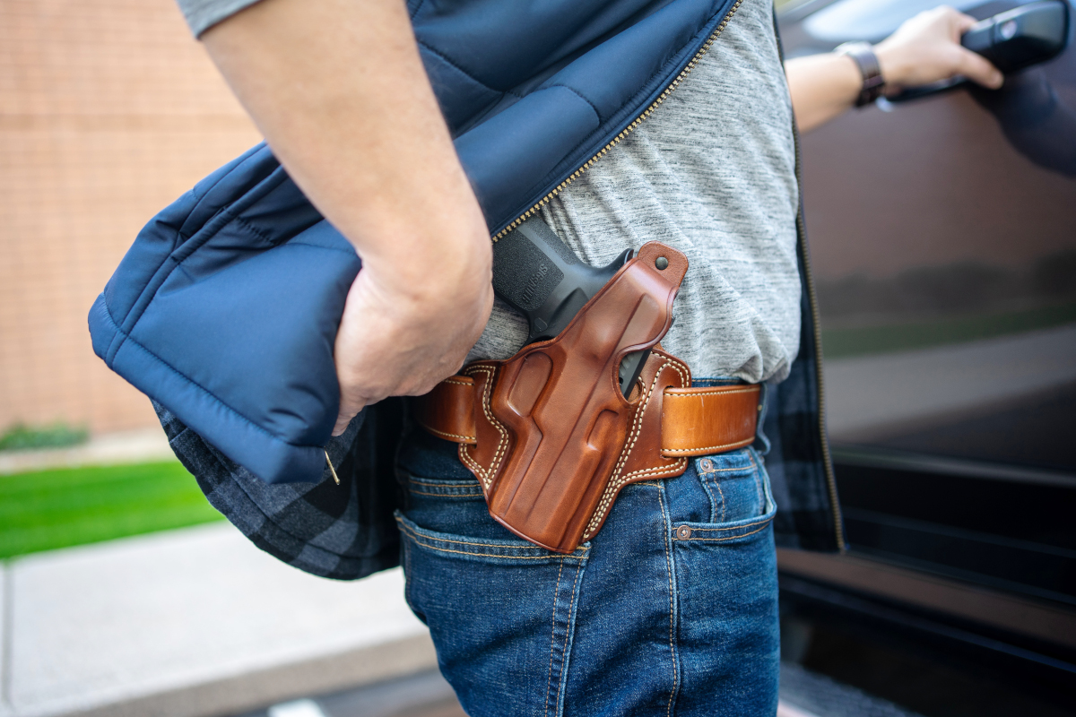 A quality off-duty carry holster should enable an easy draw but also provide retention.