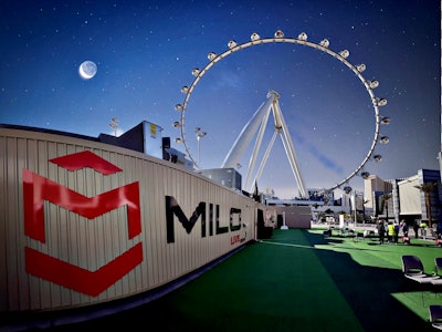 At the last two SHOT Shows in Las Vegas, MILO set up multiple Ready Range systems on the patio at Caesar's Palace.