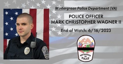 Officer Mark Christopher 'Chris' Wagner II was shot and killed Friday during a struggle with a suspect.