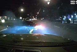 An Arizona trooper deploys the Grappler to stop suspected street racer.