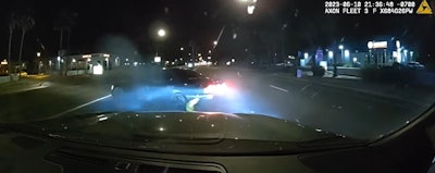An Arizona trooper deploys the Grappler to stop suspected street racer.